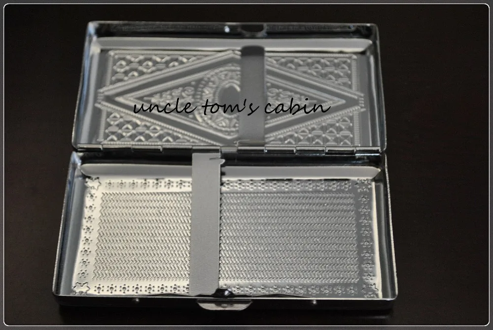 1 шт. металла чехол for14 сигареты табак коробка хром матовый портативный станок