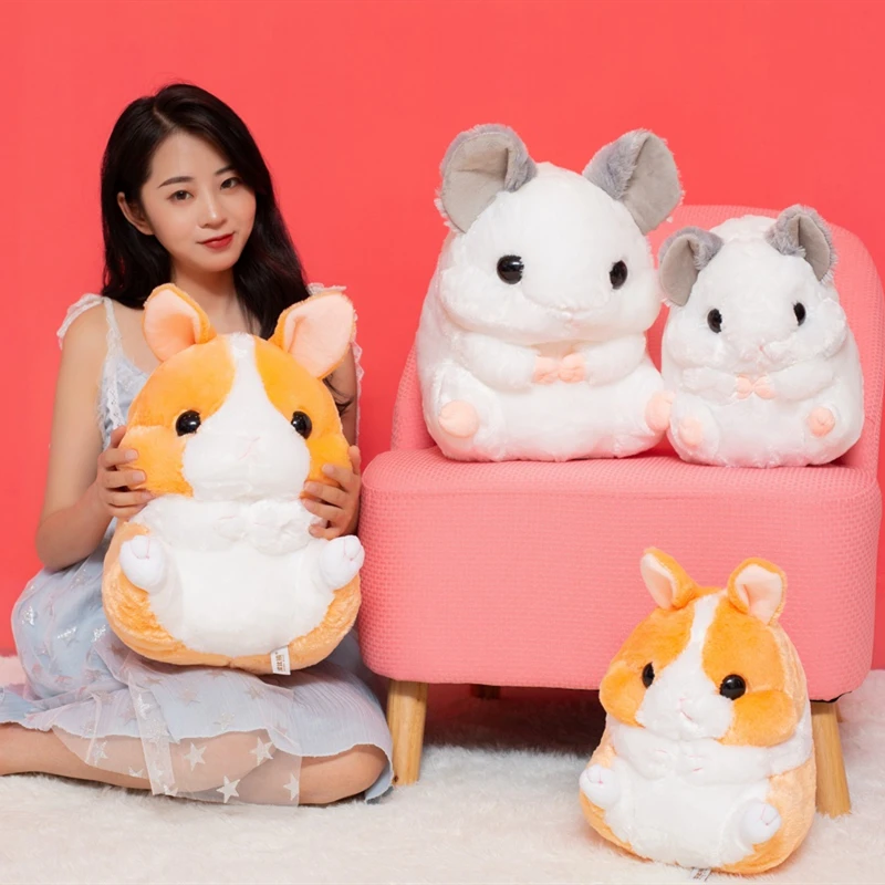 

1pc Stuffed Animals Rabbit Hamster Plush Toys Giant Hamster Stuffed Animal Toy Soft Doll Gifts birthday present