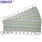 20 шт.лот 12 В постоянного тока 5050 3 светодиода светодиодный модуль 5050 Белый светодиодный модуль свет теплый белый светодиод модули IP65 водонепроницаемые