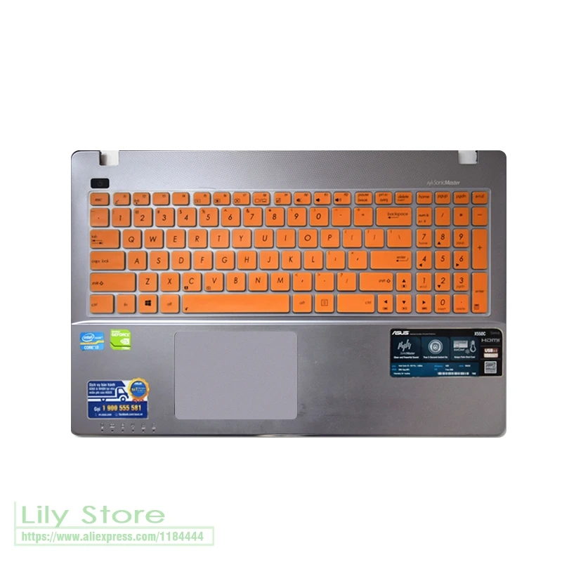 Силикон для Asus X556U A55X A56C A73 A550X A550C A550Jk A550La550Dp A555Ld Y581 Y582 15 дюймов Клавиатура ноутбука кожи протектор