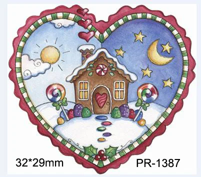 Мультяшная фигурка каваи Рождественская для украшения дома плоский задник