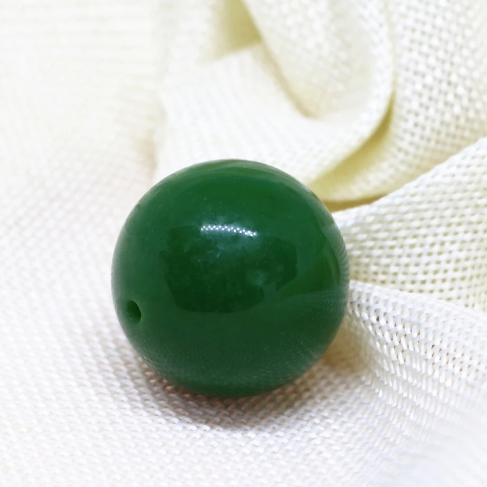 Винтажная подвеска 3 шт. искусственный зеленый каучук большой круглый шар из