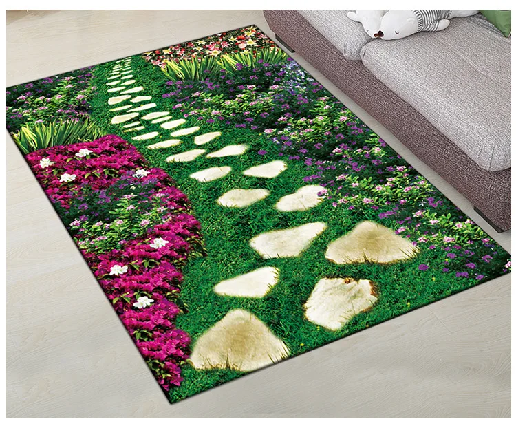 Road Zeegle домашний декор Ковровые Коврики Нескользящие кухонные коврики 3D ковер для журнальный столик для гостиной напольные коврики впитывающие коврики для спальни - Цвет: Road