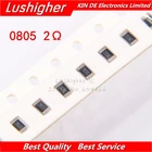 100 шт 0805 SMD резистор 5% 2ом 2R0 2R00 2R