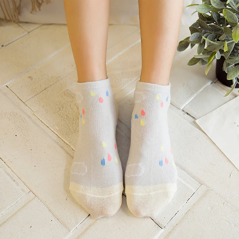 Женские короткие носки женские низкие Носки с рисунком арбуза весенне-летние