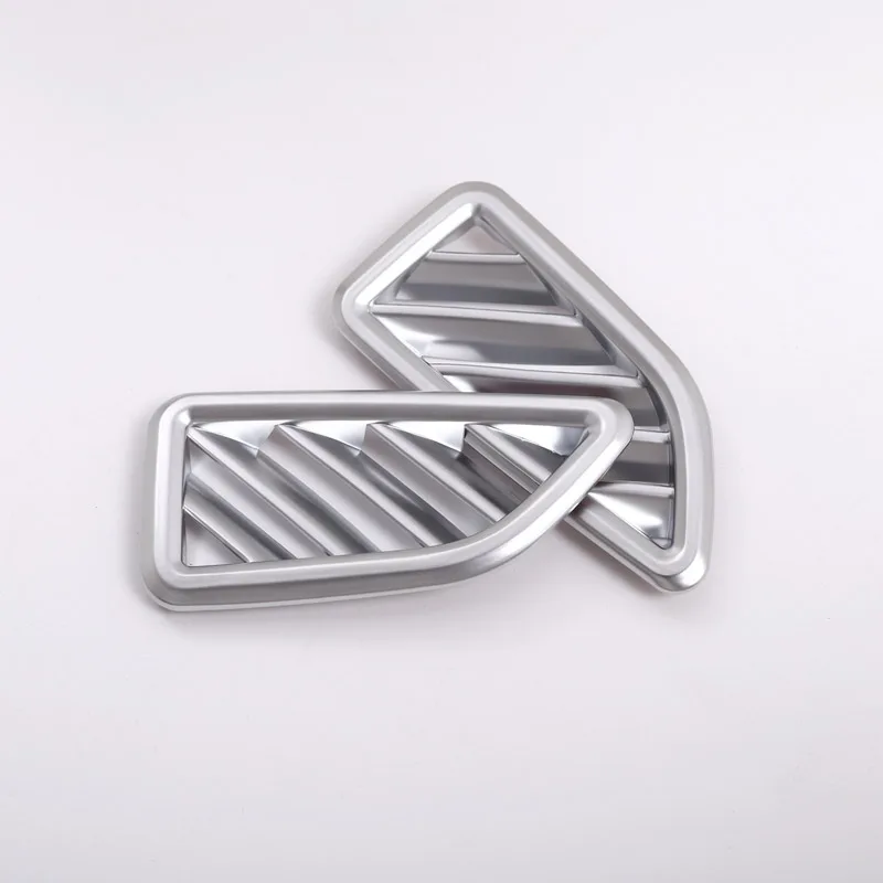 

For Alfa Romeo Stelvio 2017 Car-styling ABS Chrome Car Dashboard Side Air Conditioning Vent Outlet Frame Cover Trim 2pcs