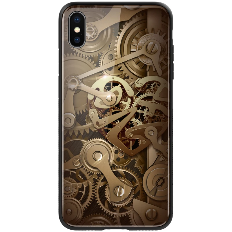 NILLKIN Мягкий ТПУ + Жесткий ПК закаленное стекло задняя крышка для Iphone X XS Max XR чехол с