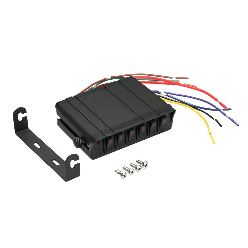 80-Amp коробка включения/выключения контроллер 20A переключателей 12 В SPST 4/6-Gang