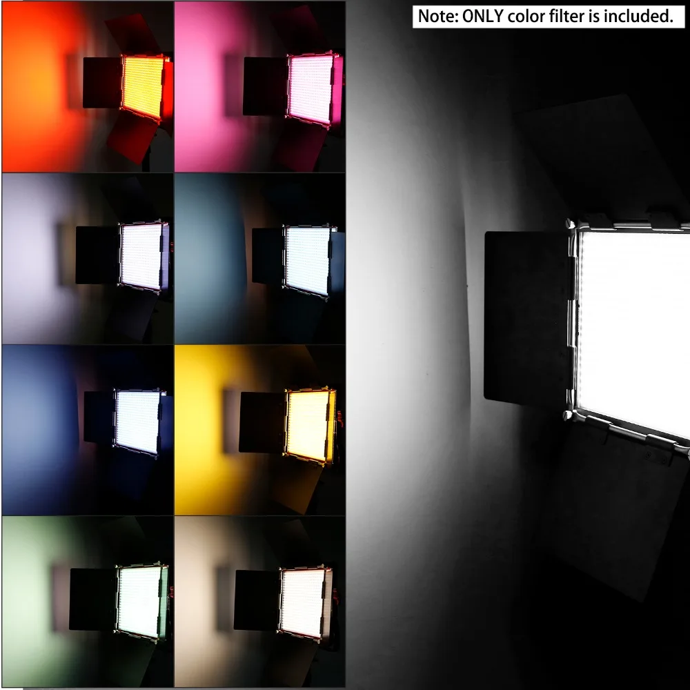 Neewer 8 pack светильник ing Color Filter Tansparent фильтр для коррекции цвета в различных цветов s