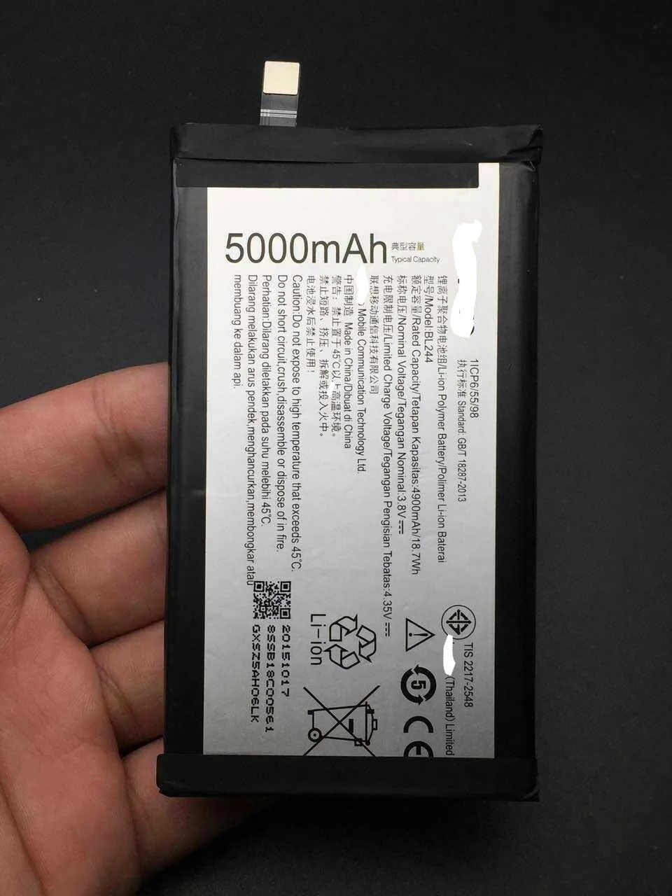 Аккумулятор 3 8 в 5000 мАч BL244 для Lenovo P1 C58 C72 P1c58 | Мобильные телефоны и аксессуары