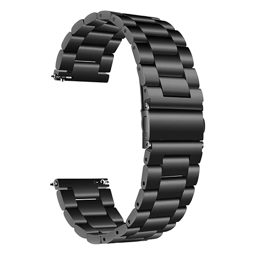 Black Быстроразъемный ремешок из нержавеющей стали для часов Fossil Gen 4 Q Venture HR/Gen 3 Q Venture часы ремешок браслет розовое золото - Цвет ремешка: Black