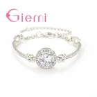 Брендовые новые браслеты-цепочки с кубическим цирконием и браслеты из стерлингового серебра 925 пробы, модные ювелирные изделия из кубического камня для женщин, роскошные массивные