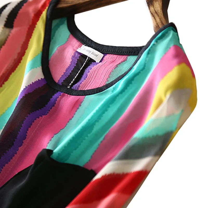 Blusas Femininas 2015 Summer Chiffon Blouse Women Patchwork Half Sleeve Pocket Vertical Striped Batwing Shirt Boho Tops A0039 |