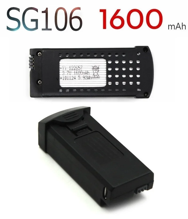 3,7 V 1600mAh Lipo батарея для SG106 RC вертолет Дрон Квадрокоптер запасные части 3,7 v аккумуляторная батарея SG-106 1 шт