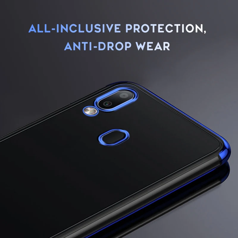 Shining Plating Siliocn TPU Phone Case For Samsung Galaxy A7 A8 A6 Plus A9 2018 A50 A30 A10 A5 A3 2017 Ultra Slim Clear Cover | Мобильные