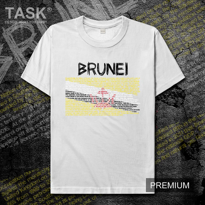 Nation of Brunei national team mens t shirt Fashion new Short Sleeve T-shirt men's casual sports top cotton t-shirt BRN Bruneian | Мужская