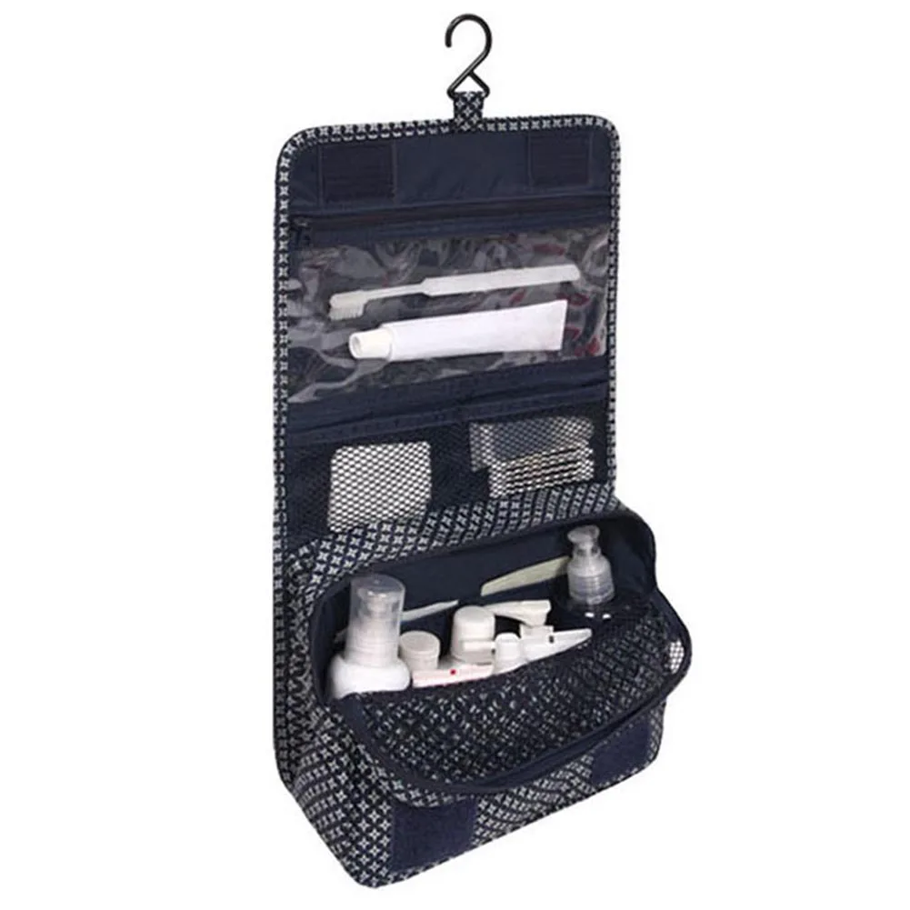 Портативная дорожная женская косметичка складная сумка водонепроницаемая