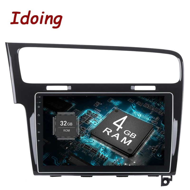 Idoing 1Din 10 2 дюймов Android8.0 Автомобильный GPS Мультимедийный проигрыватель для VW Golf 7 2013