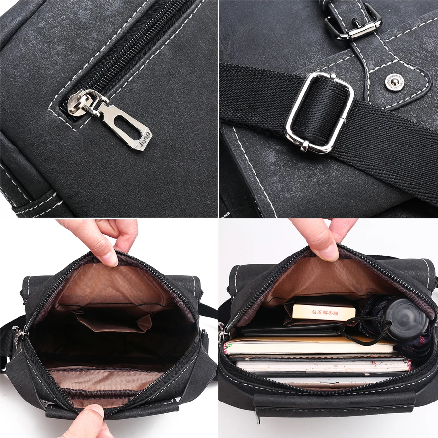 Брендовые мужские сумки на плечо через деловая Повседневная сумка мужская