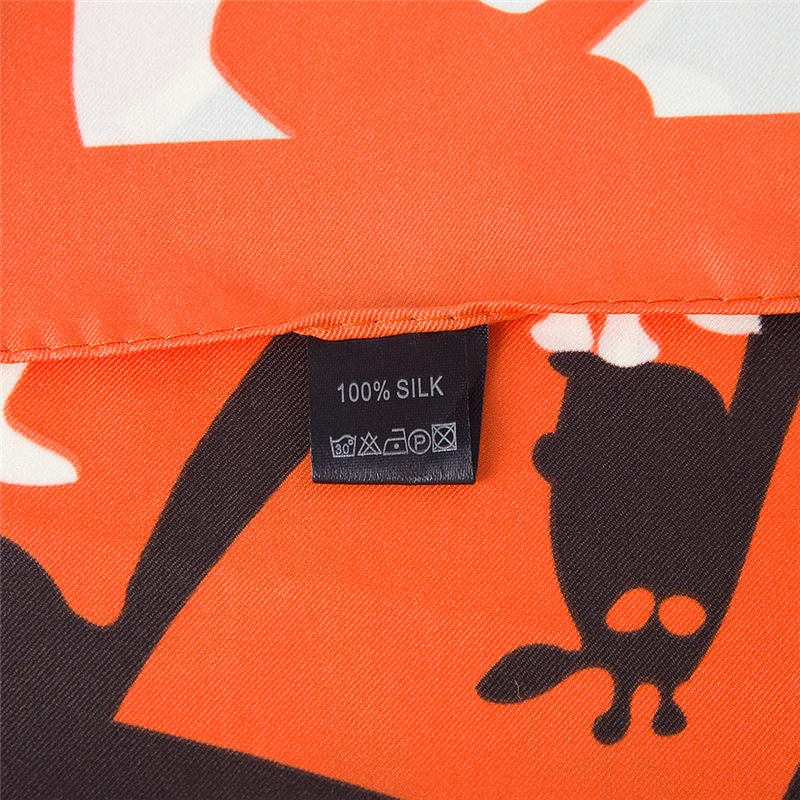 Женский шелковый шарф [POBING] из 100% саржевого шелка весенне осенние шарфы и шали