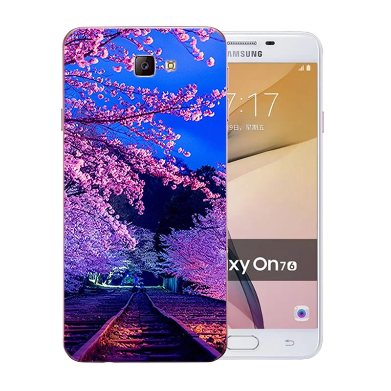Мягкий ТПУ чехол для телефона Samsung Galaxy J7 Prime с животным узором силиконовый On7 2016 G610F