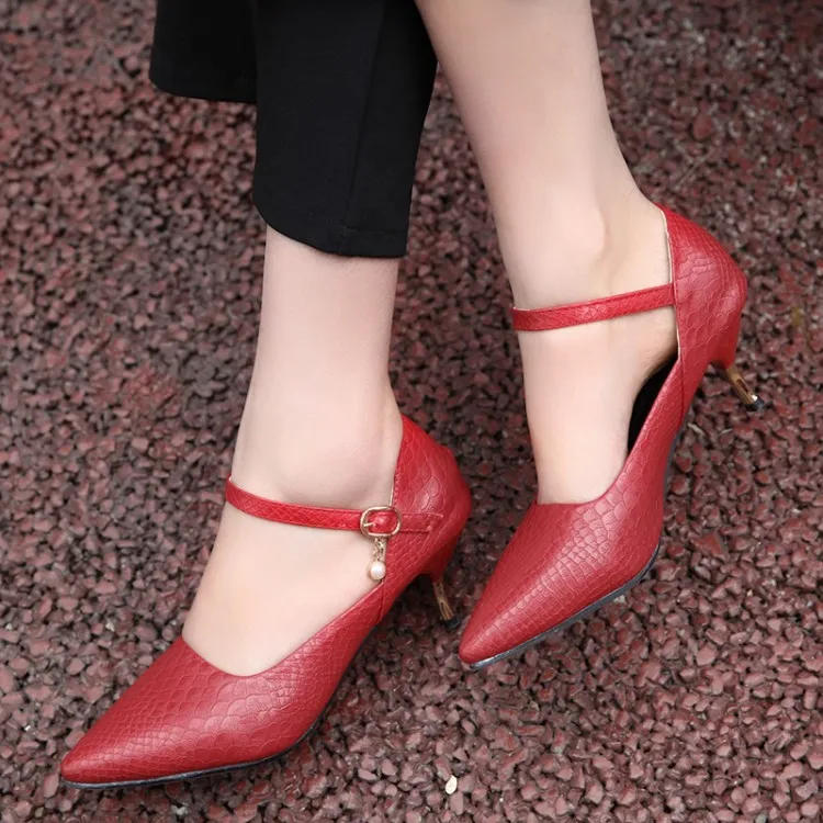 Туфли лодочки женские на высоком каблуке заостренный носок закрытый большой