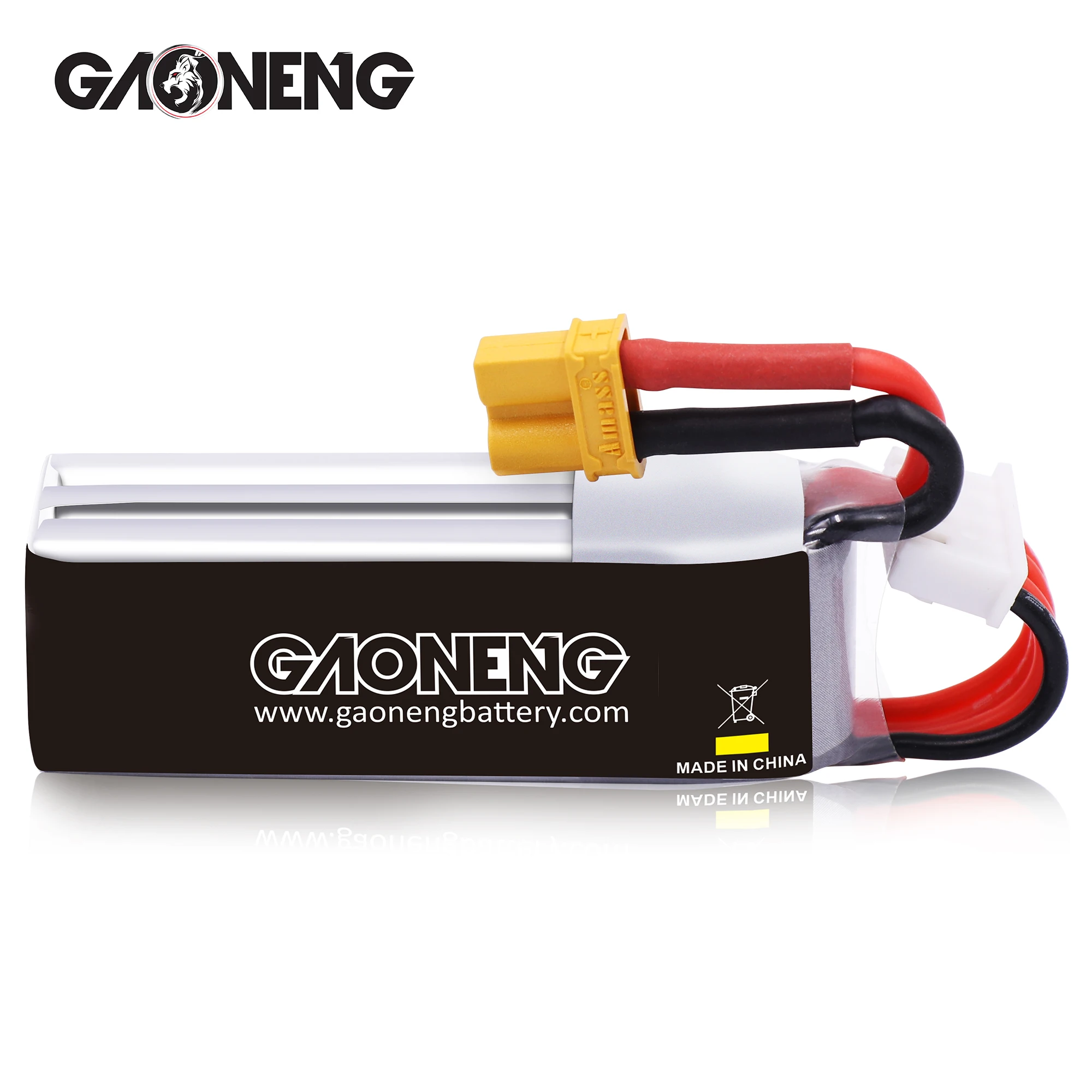 4PCS Gaoneng GNB 3S 11.1V 350mAh 50C/100C HV 4.35V Lipo Battery XT30 Plug for BetaFPV BETA75X RC FPV Cine Whoop BetaFPV Drone