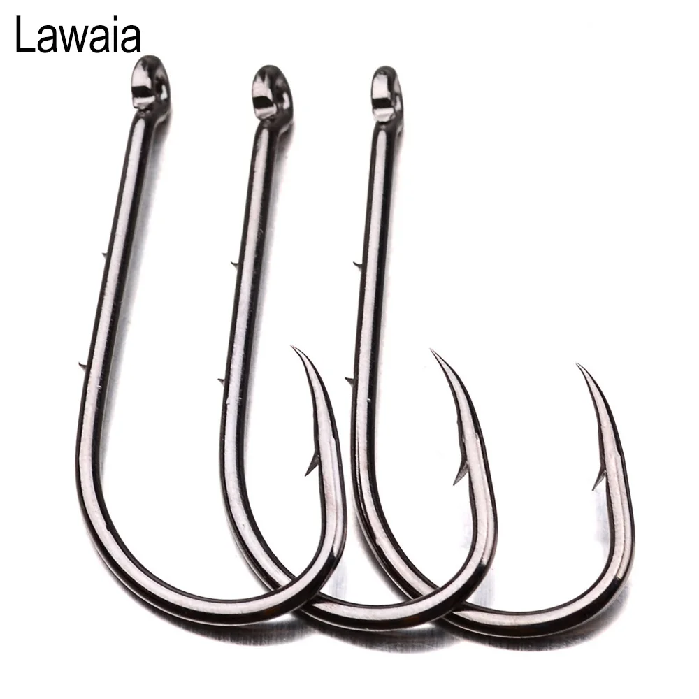 Lawaia Fishing Hooks Barbed High Carbon Hooks Hook Shank Long Hook Tip Sharp Corrosion Resistance Strong Fish Rate Fishing Gears