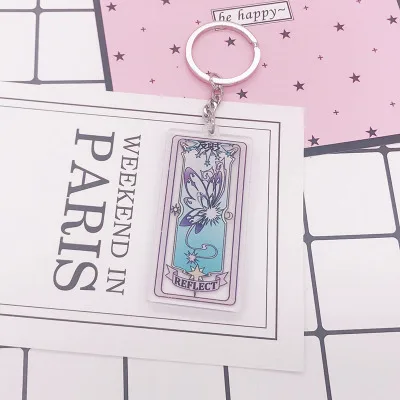 9 1 шт. аниме брелок карта Captor Cardcaptor Sakura Clear Sakura световые карты Portachiavi брелок-подвеска - Цвет: 9