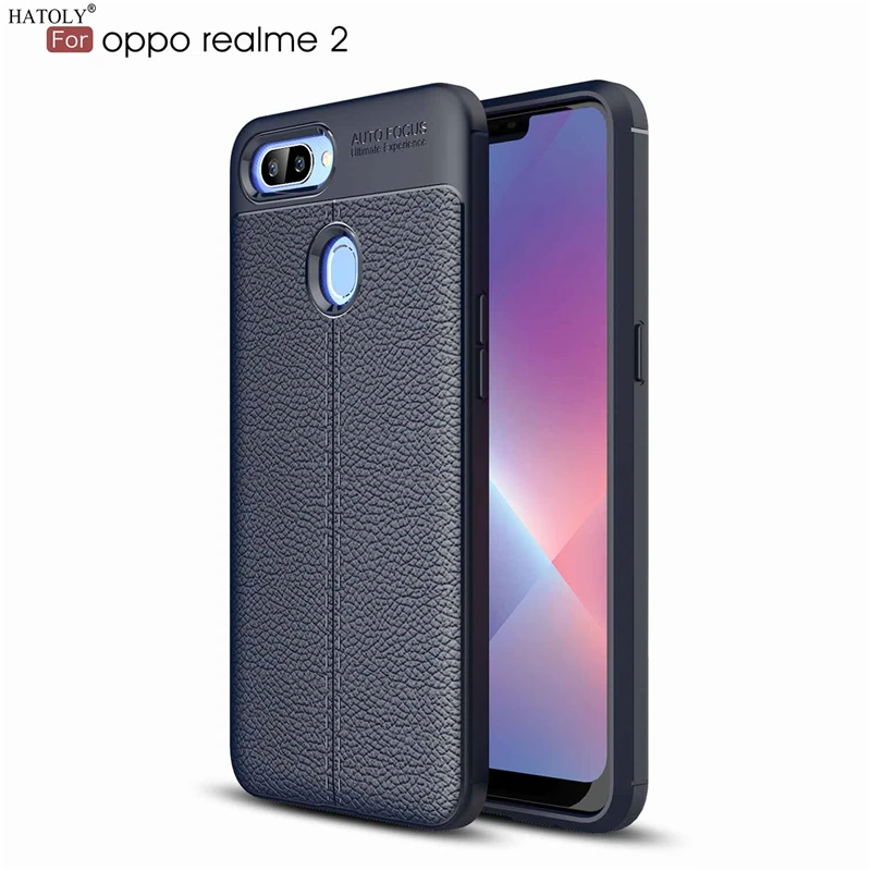 Hatoly чехол для OPPO Realme 2 узор из искусственной кожи грязно стойкий накладка на