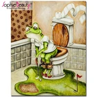 Sophie Beauty Diy Алмазная картина вышивка крестиком мультфильм абстрактная лягушка туалет Гольф полная Алмазная вышивка Стразы мозаика c589
