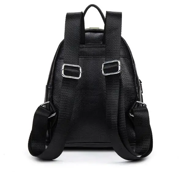 

Genuine leather women fashion embroider large backpack outdoor casual bag