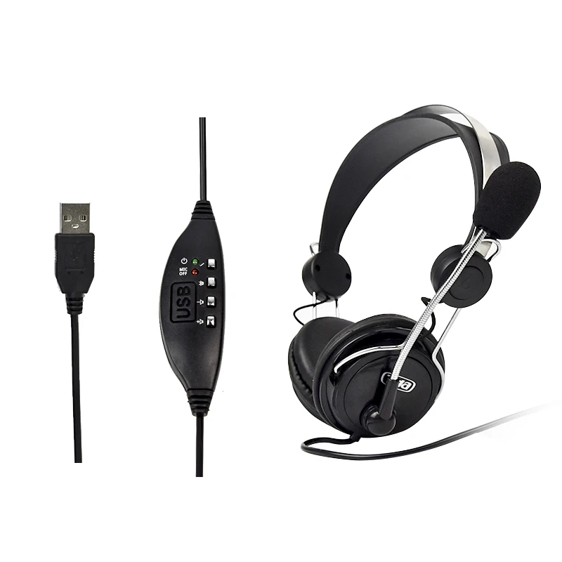 LIMSON 1.9M Wired USB Headband Headphone Noise Canceling Stereo Gaming headset with Microphone | Электроника