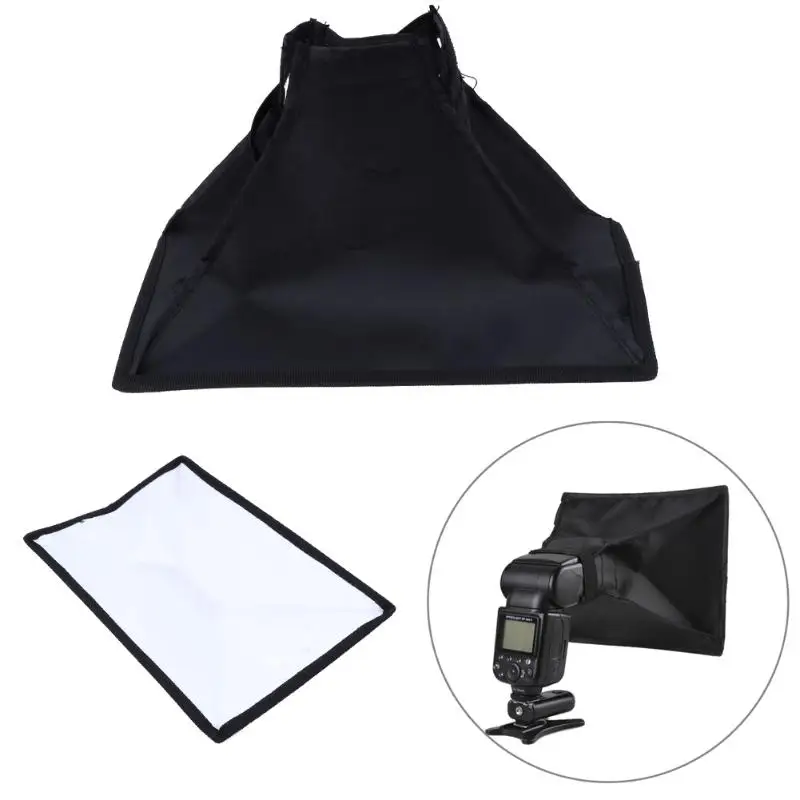 Softbox 20 см* 30 см Универсальный складной вспышка света Диффузор Softbox софтбокс для Canon Nikon pentax Все DSLR камеры 580EX SB600