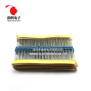 600 шт. 14 Вт 1% металлическая пленка комплект резисторов в ассортименте набор 10  1 м ом 30 значений каждый 20 шт.