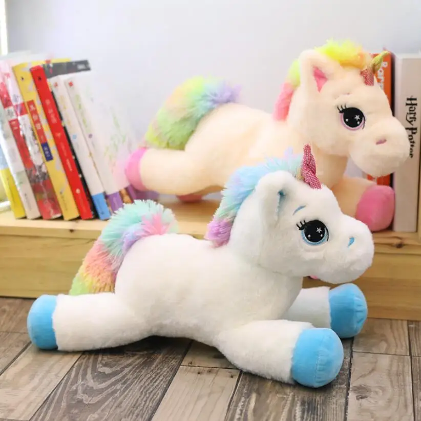 Новинка 2018 40-60 см единорог мягкие игрушки мягкая кукла животное лошадь высокое