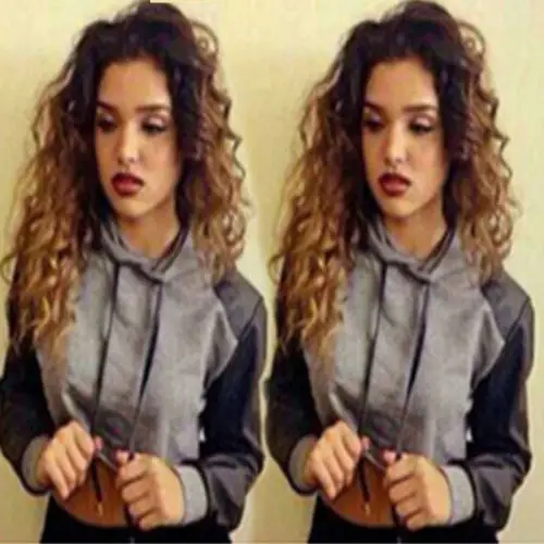 2017 Горячая сексуальная Женская толстовка с длинным рукавом мягкая хлопковая