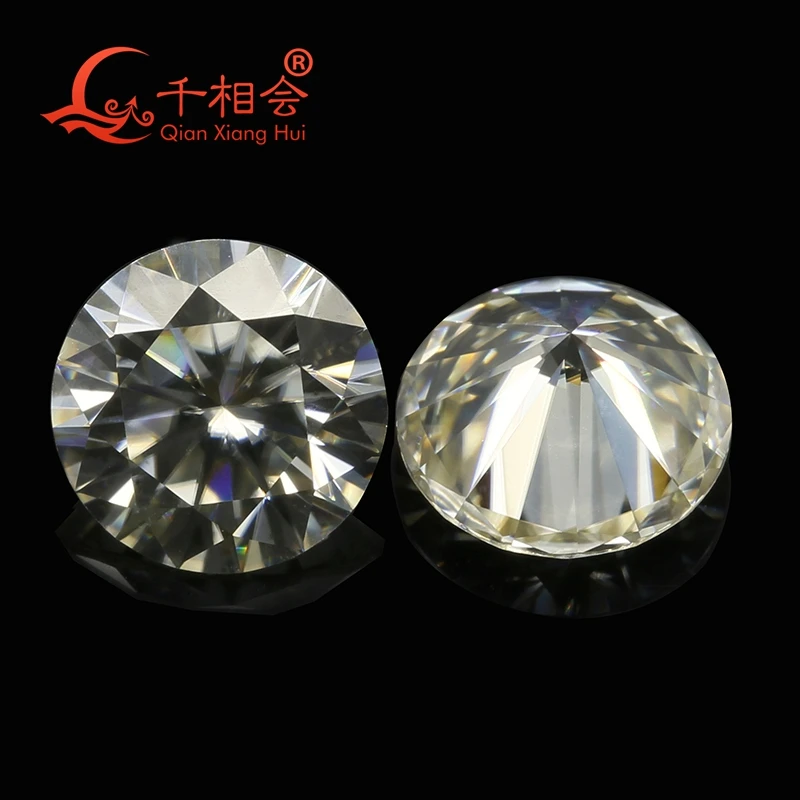 3mm to 12mm yellowish color white moissanite Round Brilliant cut loose stone | Украшения и аксессуары