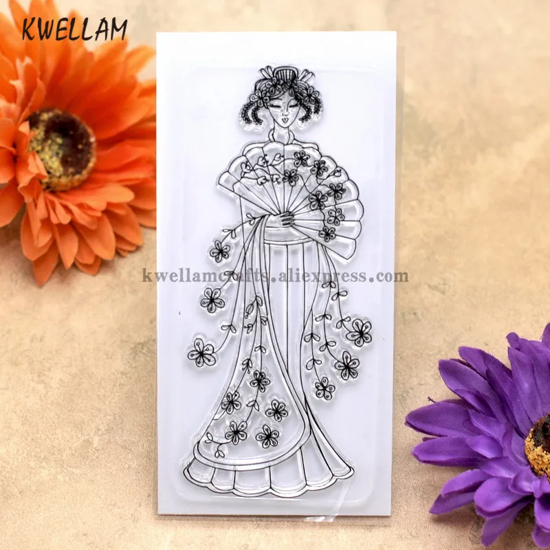 Штамп для скрапбукинга с цветами вишни чистый штамп дюйма прозрачный 6 5x13 см KW7051212