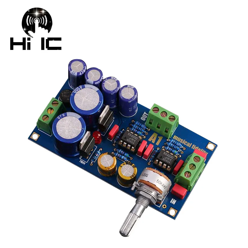 Двойная NE5532 OP AMP Hi Fi предусилитель платы Усилитель сигнала базы на музыке факс A1