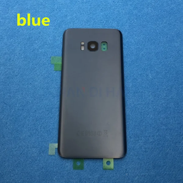 For S8 blue Задняя крышка для samsung Galaxy S8, задняя панель, крышка для батареи G950 G950F SM-G950F G950FD, чехол для задней двери, Сменный Чехол - Цвет: For S8 blue