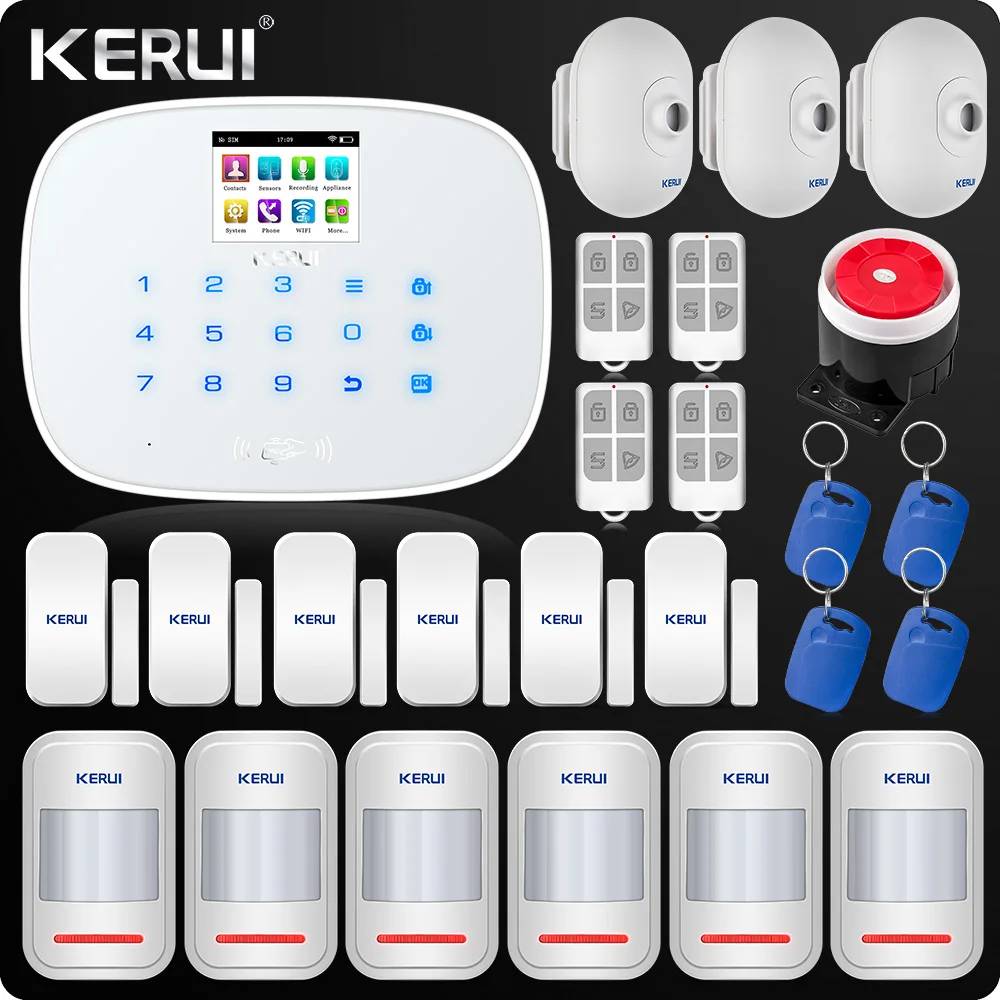 Система охранной сигнализации W193 домашняя система с ЖК экраном 3G 4G GSM Wi Fi