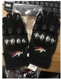 PRO-BIKER мотоциклетные перчатки с сенсорным экраном, полный палец для мотокросса, грязи, гонок, внедорожный квадроцикл, для езды на скутере, защитные перчатки MCS29B - Цвет: Бежевый