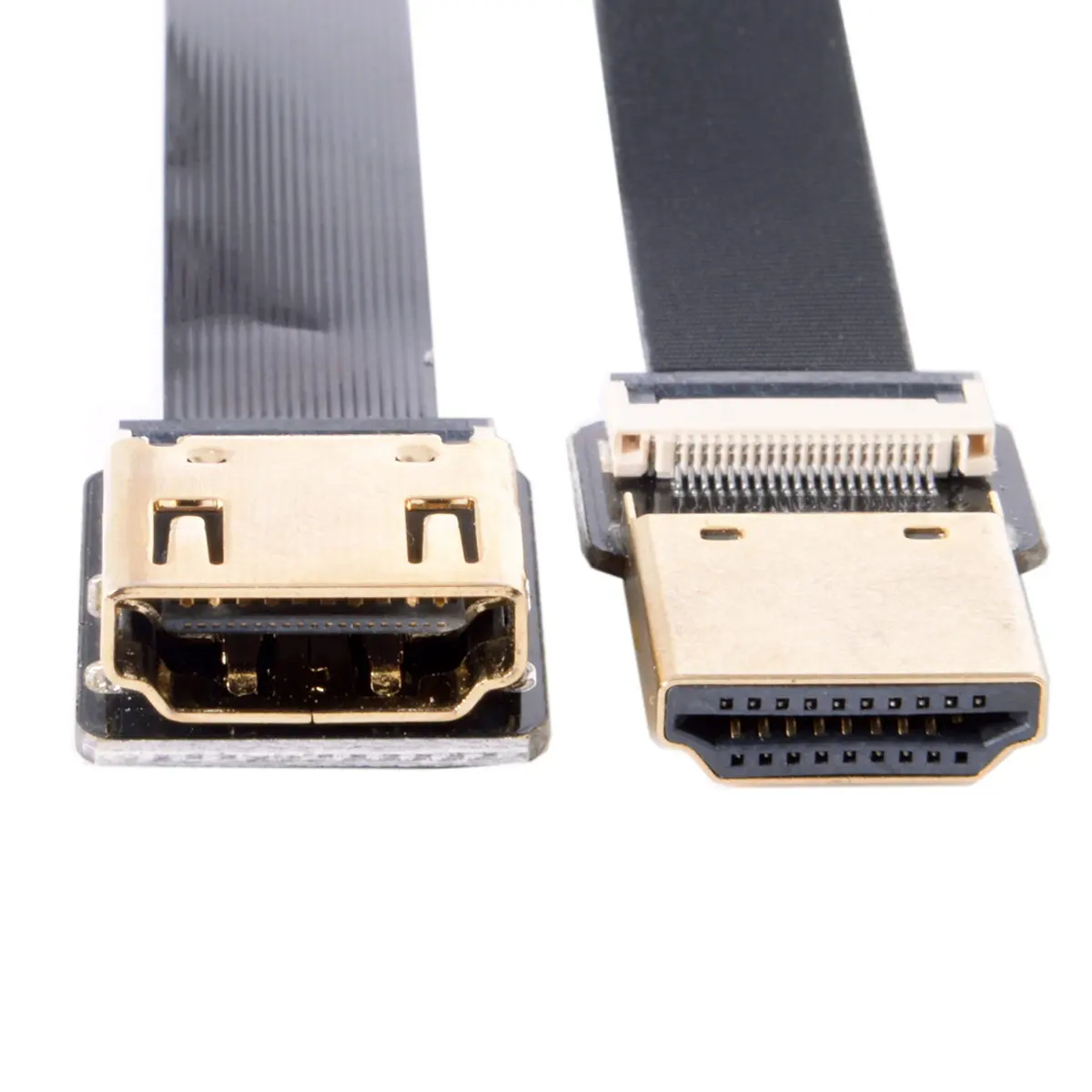 

CYFPV Straight HDMI-compatible Type-A Male to Female FPC Flat Cable for HDTV Multicopter Aerial Photography