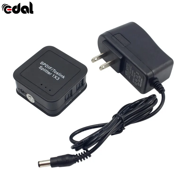 Универсальный портативный мини SPDIF TOSLINK разделитель волокон Цифровой оптический