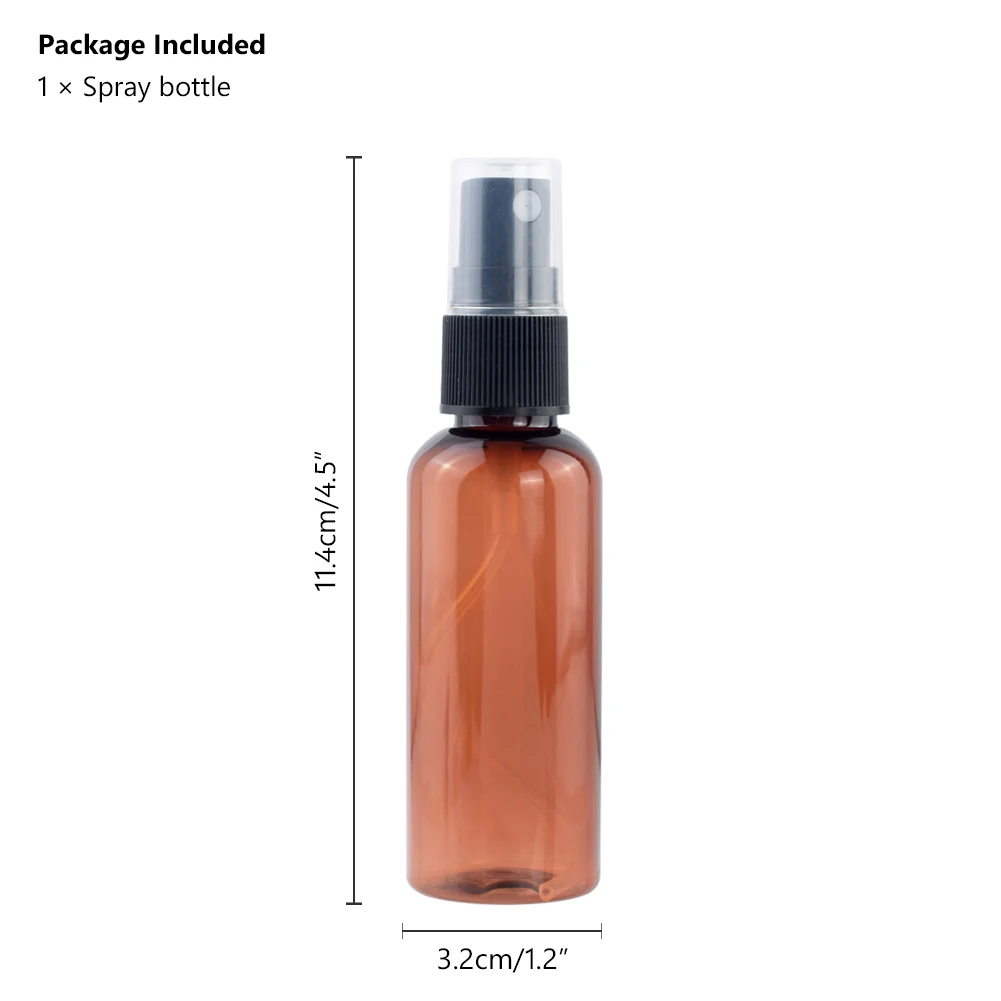 50ml Brown 1 шт. пластиковая бутылка-спрей для домашних животных 20 мл 30 мл 50 мл косметические флаконы для путешествий Набор для макияжа Жидкий контейнер многоразовый распылитель для духов - Цвет: 50ml Brown