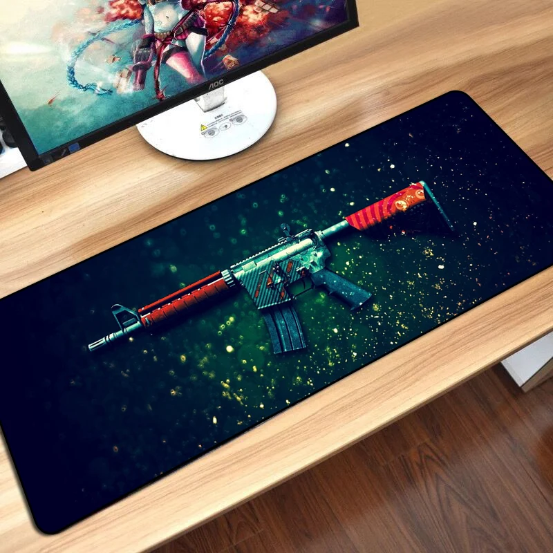 Коврик для мыши CS GO игровой коврик с пистолетом CSGO ПК компьютера Dota2 Player сделай