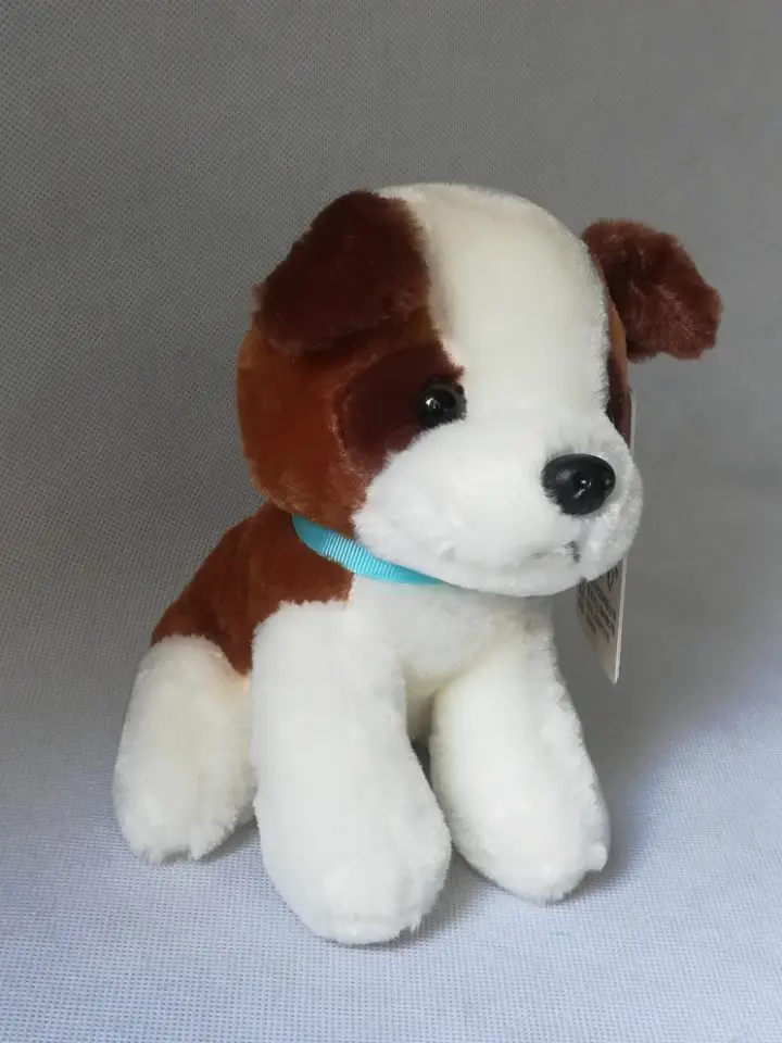 about 20cm squatting Saint Bernard dog plush toy soft doll baby birthday gift h2128 | Игрушки и хобби