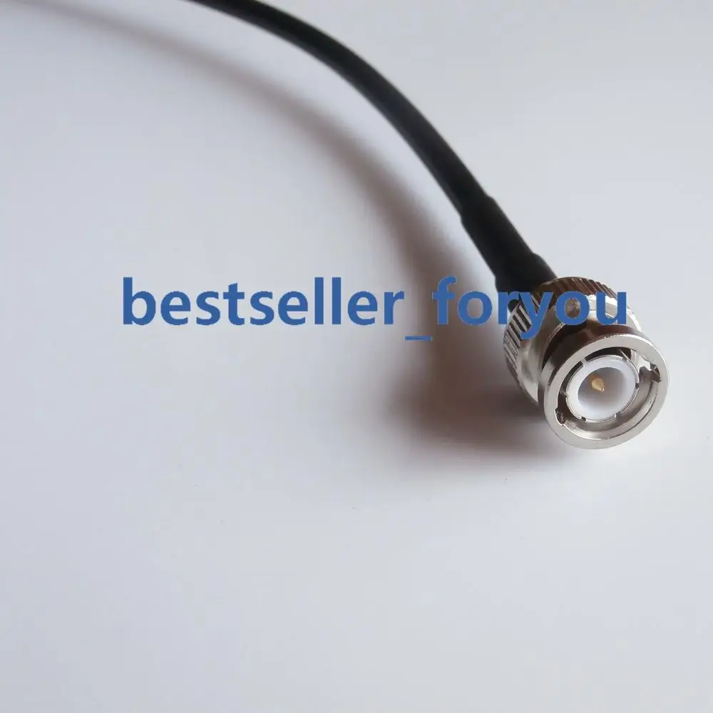 Кабель BNC штекер-SMA штекер под прямым углом 90 RF отрезок косичка RG58 50 см |