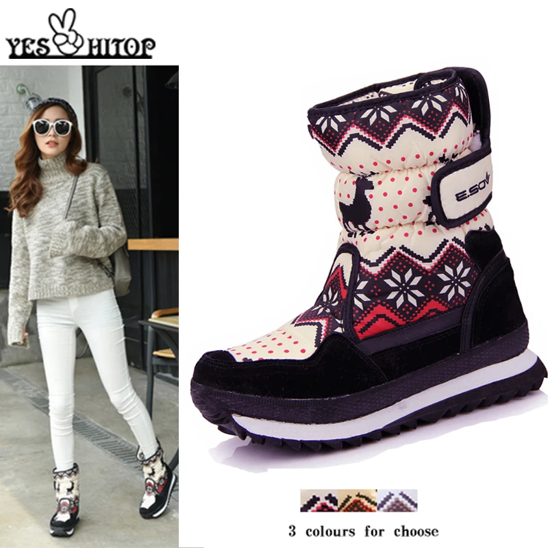 Женские ботинки на плоской подошве теплые зимние 2019|snow shoes women|snow shoesbrand woman |